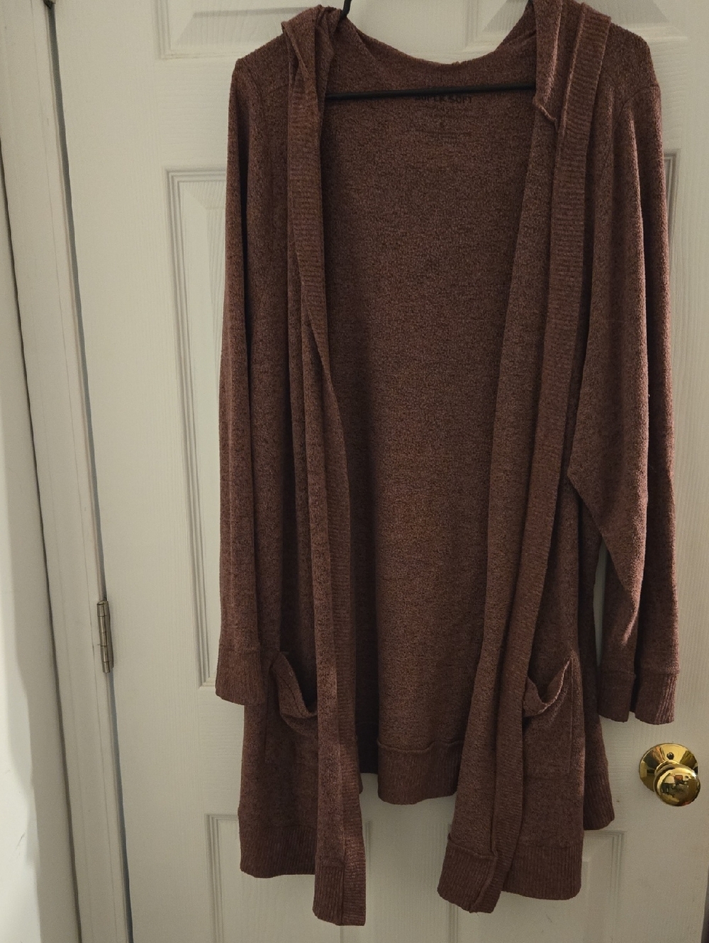 Cozy Open-Front Hooded Cardigan Sweater